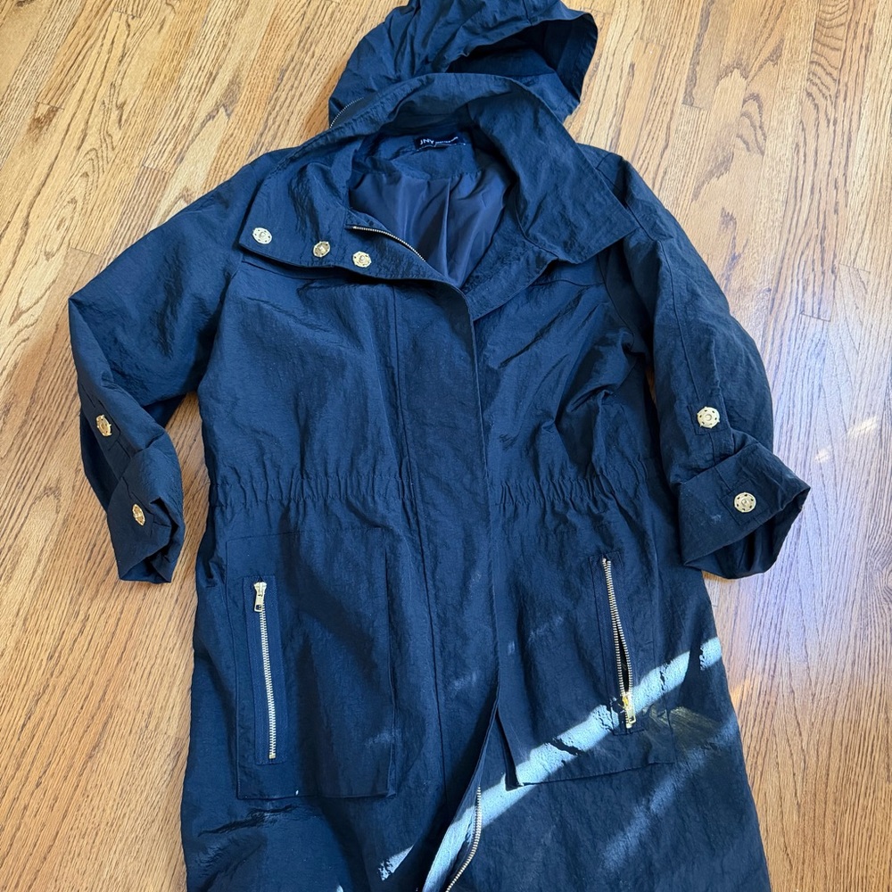 Jones New York Black Jacket with Gold Trim Sz 1X